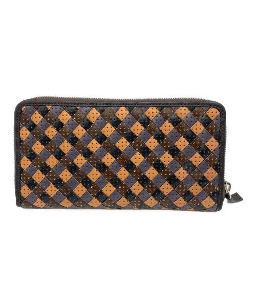 ASHFORD（アシュフォード）ASHFORD (アシュフォード) ラウンドファスナー長財布 マルチカラーの古着・服飾アイテム