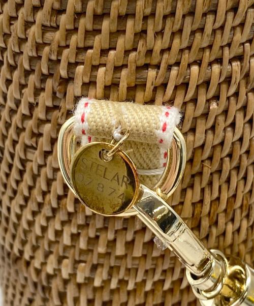 STELAR（ステラ）STELAR (ステラ) バスケットバッグ ナチュラル×ホワイト 未使用品の古着・服飾アイテム