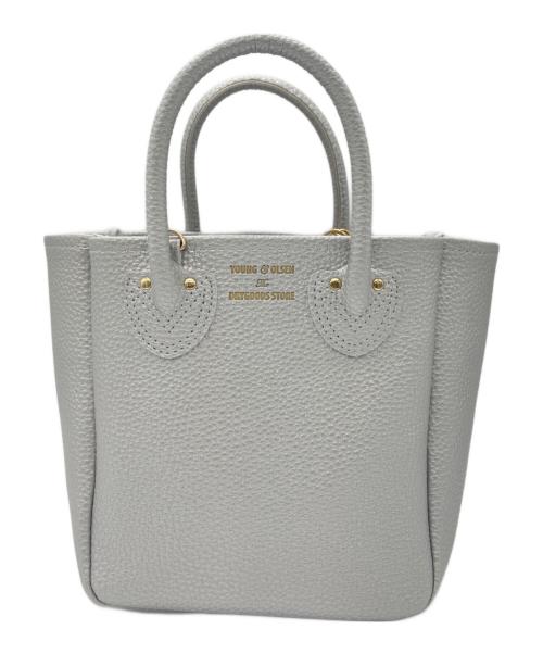 YOUNG & OLSEN The DRYGOODS STORE（ヤングアンドオルセン ザ ドライグッズストア）YOUNG & OLSEN The DRYGOODS STORE (ヤングアンドオルセン ザ ドライグッズストア) エンボスレザートートバッグ グレーの古着・服飾アイテム