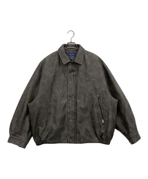 NAUTICA（ノーティカ）NAUTICA (ノーティカ) フェイディッド ヴィーガンレザー ブルゾン ブラック サイズ:Mの古着・服飾アイテム