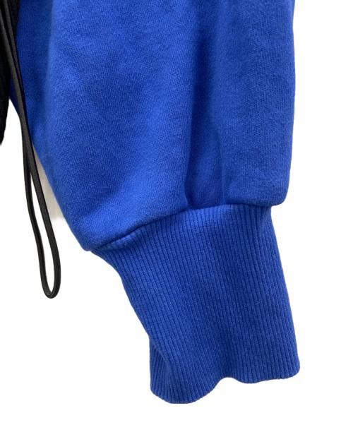 HeRIN.CYE（ヘリンドットサイ）HeRIN.CYE (ヘリンドットサイ) アシンメトリーボーイフレンドトップス ブラック×ブルー サイズ:free sizeの古着・服飾アイテム