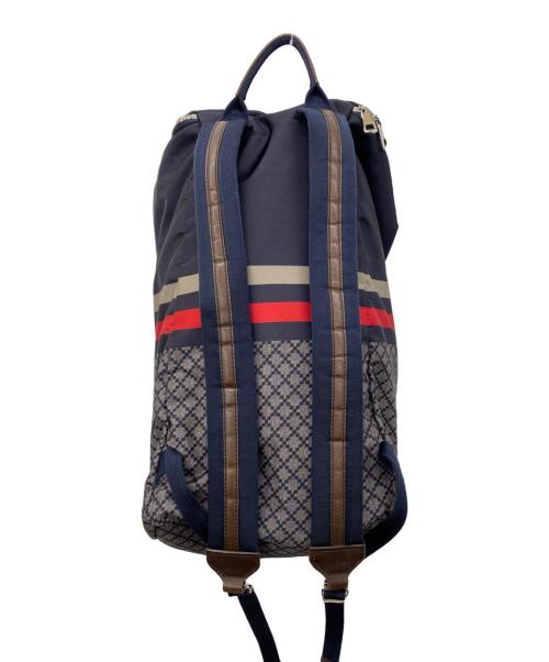GUCCI（グッチ）GUCCI (グッチ) リュック ネイビーの古着・服飾アイテム