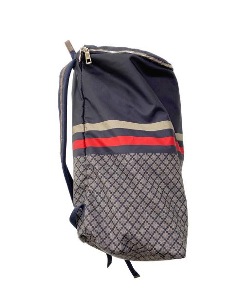 GUCCI（グッチ）GUCCI (グッチ) リュック ネイビーの古着・服飾アイテム