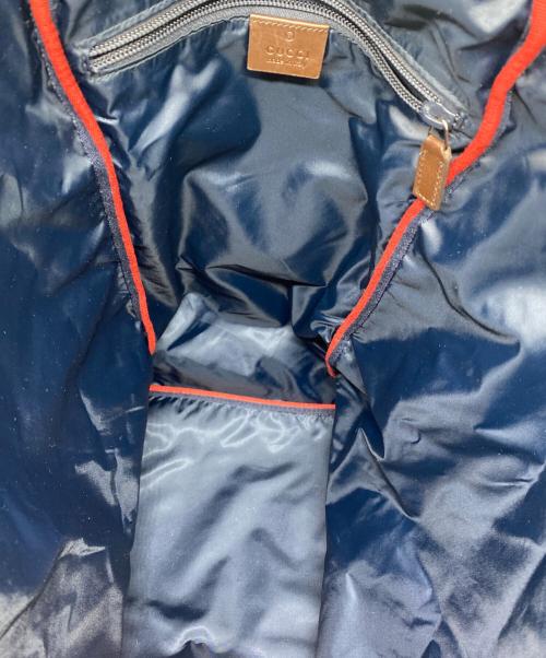 GUCCI（グッチ）GUCCI (グッチ) リュック ネイビーの古着・服飾アイテム