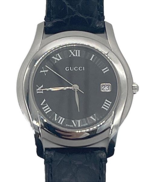 GUCCI（グッチ）GUCCI (グッチ) 腕時計 ブラックの古着・服飾アイテム