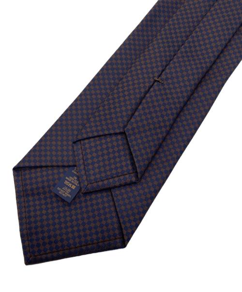 LOUIS VUITTON（ルイ ヴィトン）LOUIS VUITTON (ルイ ヴィトン) ネクタイ ブラウン×ネイビー サイズ:FREEの古着・服飾アイテム