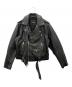 ZARA（ザラ）の古着「ダブルライダースジャケット」｜ブラック