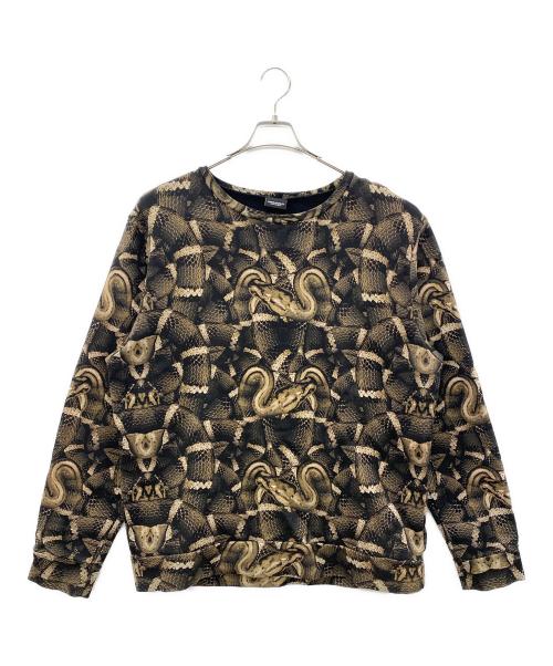 MARCELO BURLON（マルセロバーロン）MARCELO BURLON (マルセロバーロン) スウェット ブラック×ブラウン サイズ:XLの古着・服飾アイテム