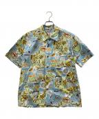 BUZZ RICKSON'Sバズリクソンズ）の古着「ミリタリーコットンハワイアンシャツ」｜スカイブルー