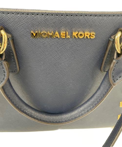 MICHAEL KORS（マイケル・コース）MICHAEL KORS (マイケルコース) 2WAYバッグ ネイビーの古着・服飾アイテム
