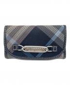 BURBERRY BLUE LABELバーバリーロンドンブルーレーベル）の古着「６連キーケース」｜ネイビー