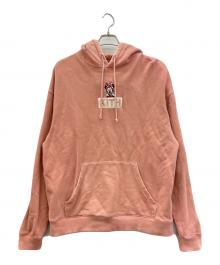 KITH×DISNEY（キス×ディズニー）の古着「プルオーバーパーカー」｜ピンク