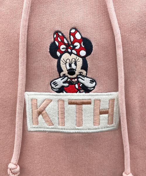 KITH（キス）KITH (キス) DISNEY (ディズニー) プルオーバーパーカー ピンク サイズ:Lの古着・服飾アイテム