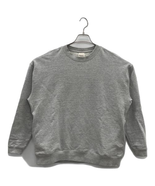 Snow peak（スノーピーク）Snow peak (スノーピーク) Recycled Cotton Sweat Crewneck グレー サイズ:Ｍの古着・服飾アイテム