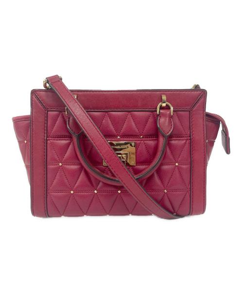 MICHAEL KORS（マイケル・コース）MICHAEL KORS (マイケルコース) 2WAYショルダーバッグ レッドの古着・服飾アイテム