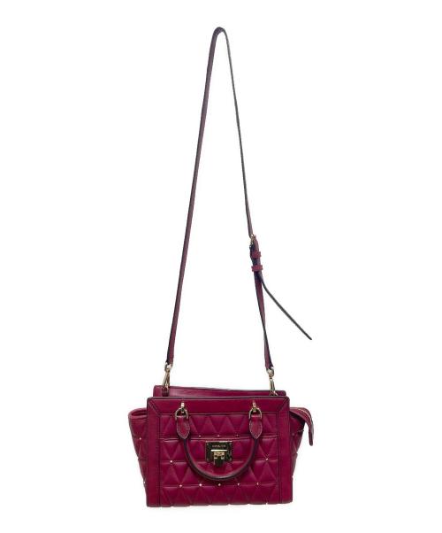 MICHAEL KORS（マイケル・コース）MICHAEL KORS (マイケルコース) 2WAYショルダーバッグ レッドの古着・服飾アイテム
