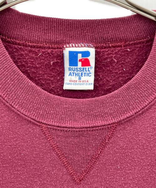 RUSSELL ATHLETIC（ラッセルアスレチック）RUSSELL ATHLETIC (ラッセルアスレチック) 90'S USA製半袖スウェット ワインレッド サイズ:Sの古着・服飾アイテム