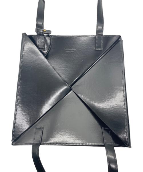 nanushka（ナヌーシュカ）nanushka (ナヌーシュカ) アニマルフリーレザーハンドバッグ ブラックの古着・服飾アイテム