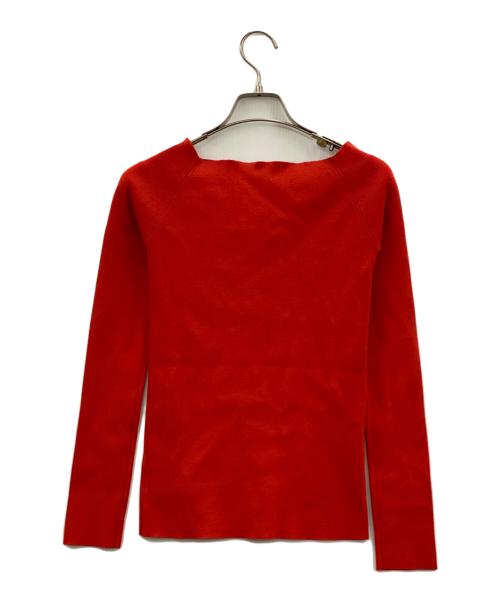 THE PAUSE（ザポーズ）THE PAUSE (ザポーズ) オフショルニットプルオーバー レッド サイズ:freeの古着・服飾アイテム