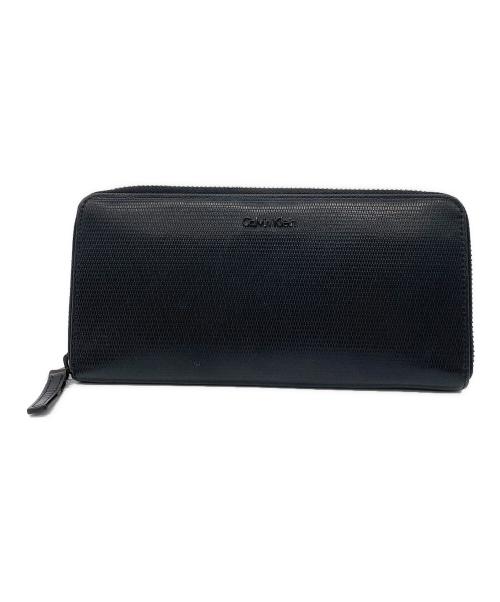 Calvin Klein（カルバンクライン）Calvin Klein (カルバンクライン) 長財布 ブラックの古着・服飾アイテム