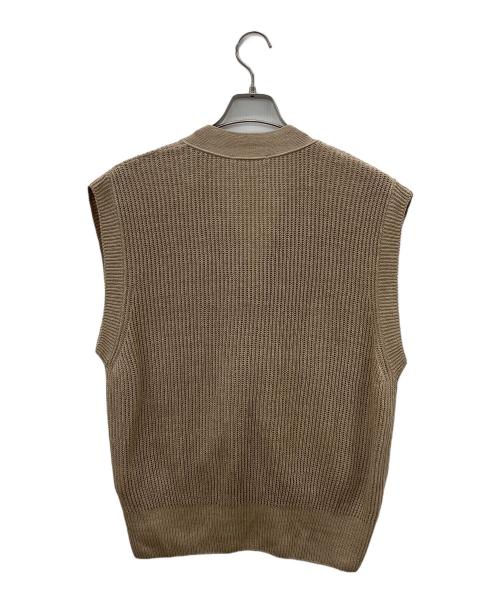 GALERIE VIE（ギャルリーヴィー）GALERIE VIE (ギャルリーヴィー) リネン Vネックベスト ベージュ サイズ:Freeの古着・服飾アイテム