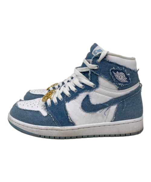NIKE（ナイキ）NIKE (ナイキ) AIR JORDAN 1 ホワイト×ブルー サイズ:27の古着・服飾アイテム
