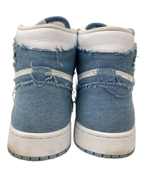 NIKE（ナイキ）NIKE (ナイキ) AIR JORDAN 1 ホワイト×ブルー サイズ:27の古着・服飾アイテム