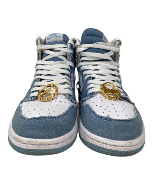 NIKE（ナイキ）NIKE (ナイキ) AIR JORDAN 1 ホワイト×ブルー サイズ:27の古着・服飾アイテム
