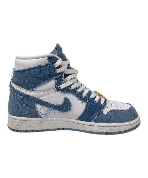 NIKE（ナイキ）NIKE (ナイキ) AIR JORDAN 1 ホワイト×ブルー サイズ:27の古着・服飾アイテム