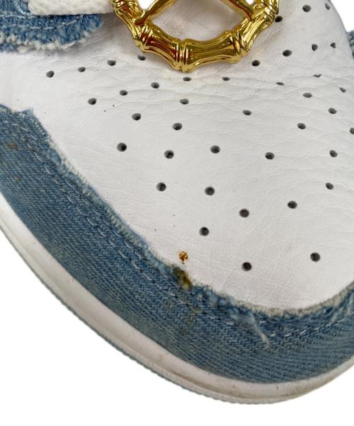 NIKE（ナイキ）NIKE (ナイキ) AIR JORDAN 1 ホワイト×ブルー サイズ:27の古着・服飾アイテム