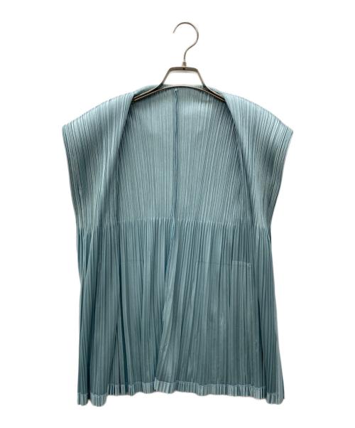 PLEATS PLEASE（プリーツプリーズ）PLEATS PLEASE (プリーツプリーズ) プリーツ1Bベスト スカイブルー サイズ:SIZE 3の古着・服飾アイテム