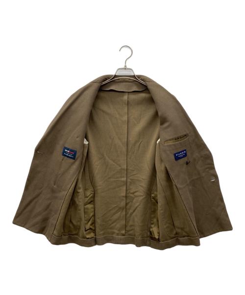 Pilgrim（ピルグリム）Pilgrim (ピルグリム) コットンジャージー ダブルブレステッド6Bブレザー ブラウン サイズ:Lの古着・服飾アイテム