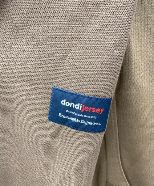 Pilgrim（ピルグリム）Pilgrim (ピルグリム) コットンジャージー ダブルブレステッド6Bブレザー ブラウン サイズ:Lの古着・服飾アイテム