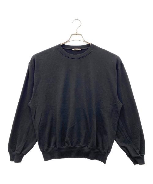 AURALEE（オーラリー）AURALEE (オーラリー) SUPER HIGH GAUGE SWEAT P/O ブラック サイズ:4の古着・服飾アイテム