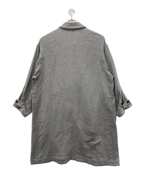 Graphpaper（グラフペーパー）Graphpaper (グラフペーパー) Gauze Oversized Soutien Collar Coat グレー サイズ:1の古着・服飾アイテム