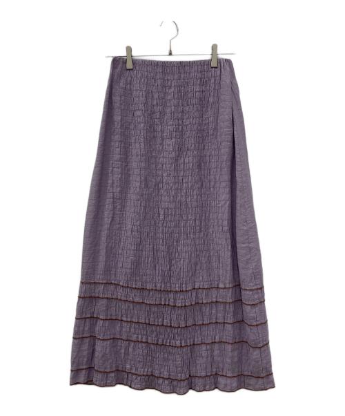 RAY BEAMS（レイ ビームス）RAY BEAMS (レイ ビームス) シャーリングスカート パープル サイズ:０の古着・服飾アイテム