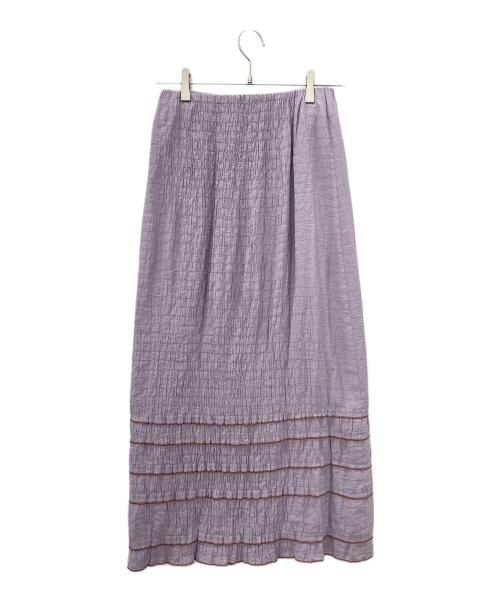RAY BEAMS（レイ ビームス）RAY BEAMS (レイ ビームス) シャーリングスカート パープル サイズ:０の古着・服飾アイテム