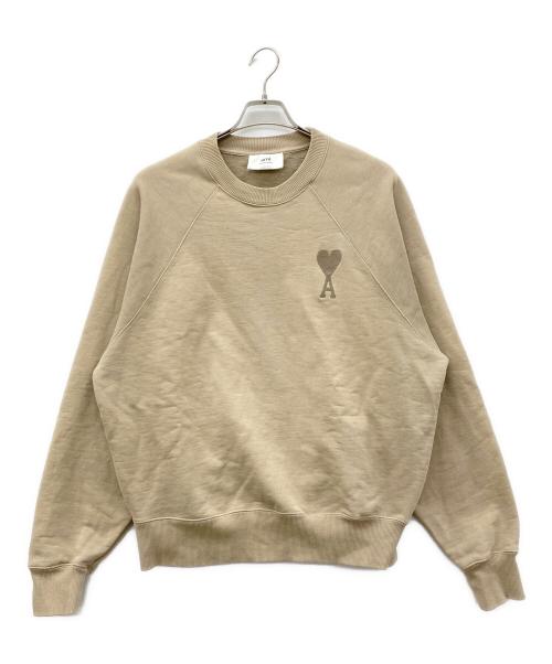 AMI Alexandre Mattiussi（アミアレクサンドルマテュッシ）AMI Alexandre Mattiussi (アミアレクサンドルマテュッシ) Ami de Coeur スウェットシャツ ベージュ サイズ:Lの古着・服飾アイテム