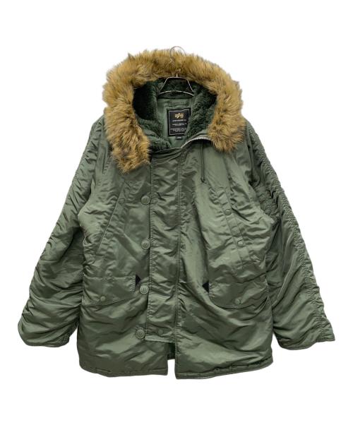 ALPHA INDUSTRIES（アルファインダストリーズ）ALPHA INDUSTRIES (アルファインダストリーズ) フライトジャケット グリーン サイズ:Lの古着・服飾アイテム