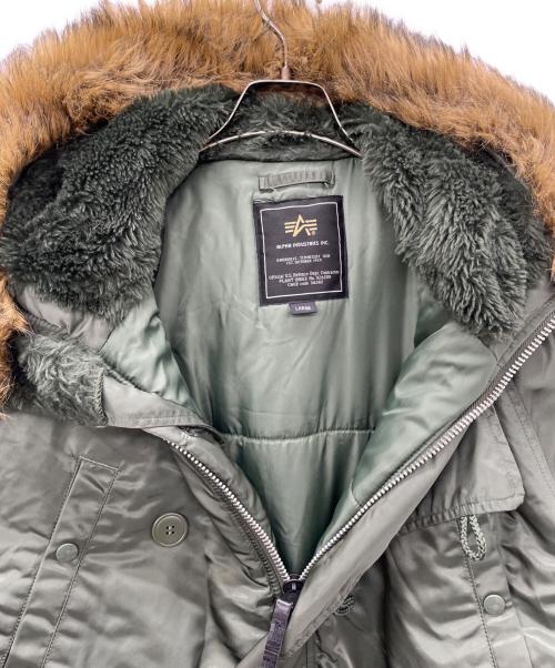 ALPHA INDUSTRIES（アルファインダストリーズ）ALPHA INDUSTRIES (アルファインダストリーズ) フライトジャケット グリーン サイズ:Lの古着・服飾アイテム