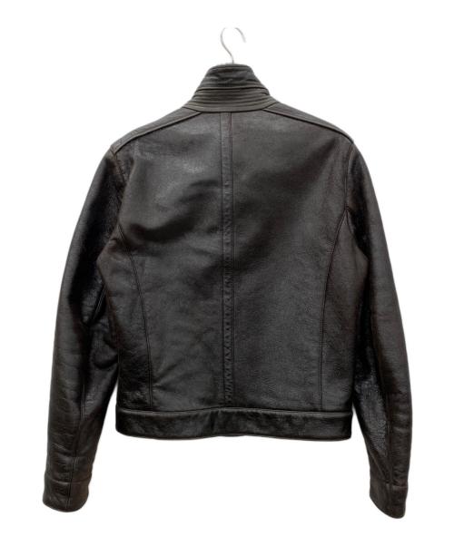 VERSACE（ヴェルサーチェ）VERSACE (ヴェルサーチェ) レザージャケット ブラウン サイズ:SIZE 48の古着・服飾アイテム