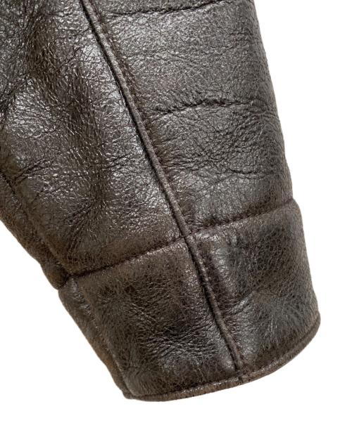 VERSACE（ヴェルサーチェ）VERSACE (ヴェルサーチェ) レザージャケット ブラウン サイズ:SIZE 48の古着・服飾アイテム