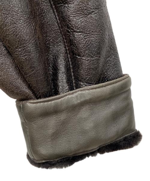 VERSACE（ヴェルサーチェ）VERSACE (ヴェルサーチェ) レザージャケット ブラウン サイズ:SIZE 48の古着・服飾アイテム