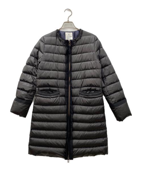 LANVIN en Bleu（ランバンオンブルー）LANVIN en Bleu (ランバンオンブルー) ダウンコート ブラック サイズ:SIZE 36の古着・服飾アイテム