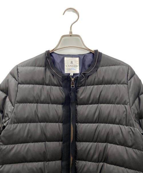LANVIN en Bleu（ランバンオンブルー）LANVIN en Bleu (ランバンオンブルー) ダウンコート ブラック サイズ:SIZE 36の古着・服飾アイテム