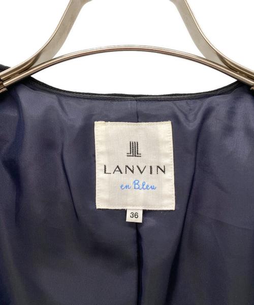 LANVIN en Bleu（ランバンオンブルー）LANVIN en Bleu (ランバンオンブルー) ダウンコート ブラック サイズ:SIZE 36の古着・服飾アイテム