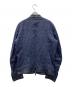 VERSACE (ヴェルサーチェ) リネン×レザー ジャケット ネイビー サイズ:SIZE 不明：15000円