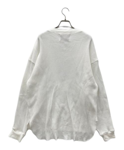 THE FLATS（ザ フラッツ）THE FLATS (ザ フラッツ) サーマルカーディガン ホワイト サイズ:SIZE Free 未使用品の古着・服飾アイテム