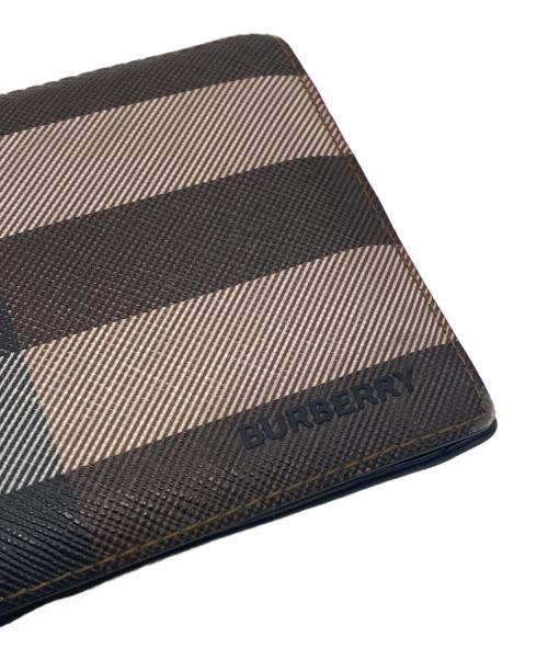 BURBERRY（バーバリー）BURBERRY (バーバリー) 2つ折り財布 ブラウン×ベージュの古着・服飾アイテム