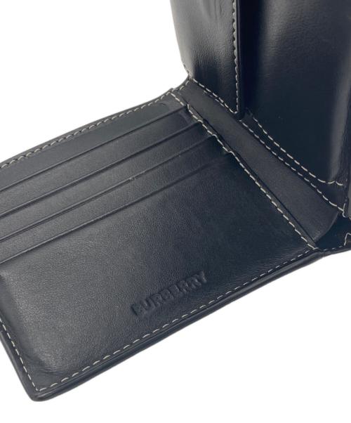 BURBERRY（バーバリー）BURBERRY (バーバリー) 2つ折り財布 ブラウン×ベージュの古着・服飾アイテム